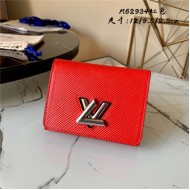 Louis Vuitton TWIST COMPACT WALLET Epi Coquelicot Red High