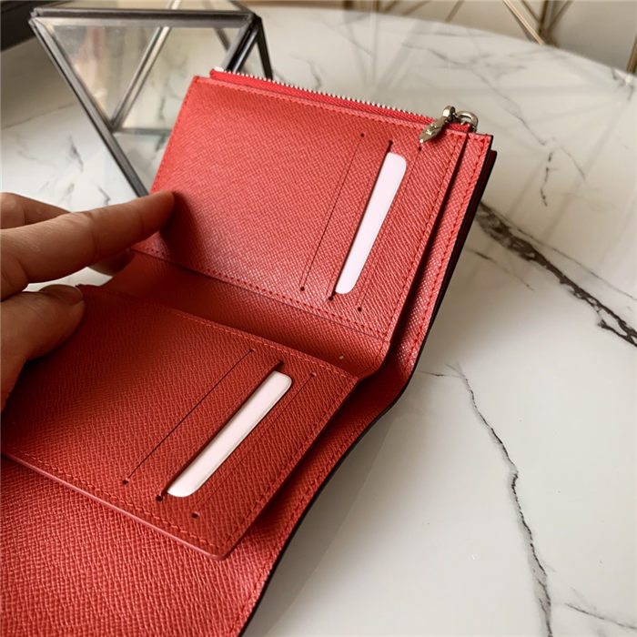 Louis Vuitton TWIST COMPACT WALLET Epi Coquelicot Red High