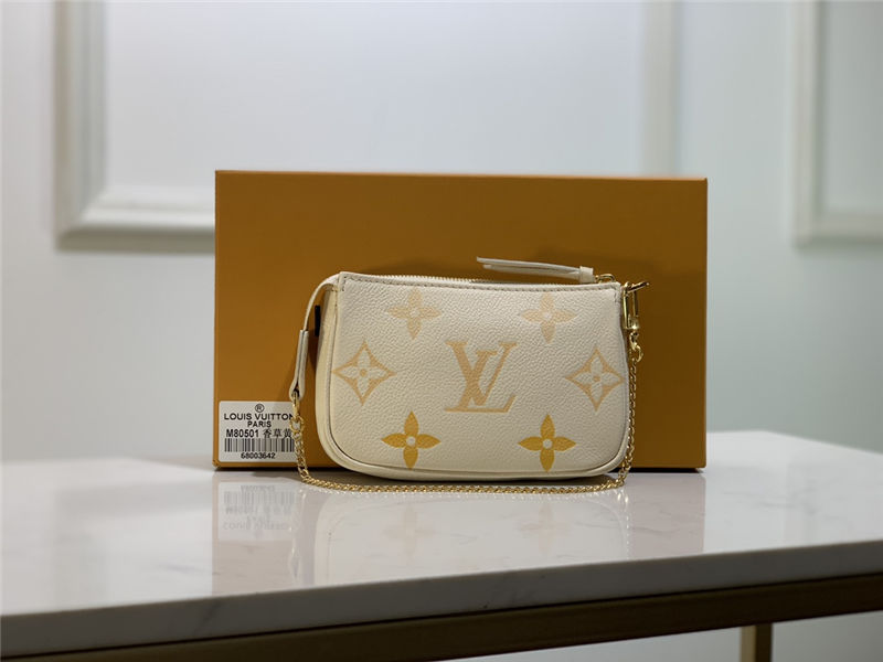 Louis Vuitton MINI POCHETTE ACCESSOIRES Monogram Empreinte High