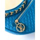 Louis Vuitton LOOP Baguette Handbag Calfskin M22593 Blue High