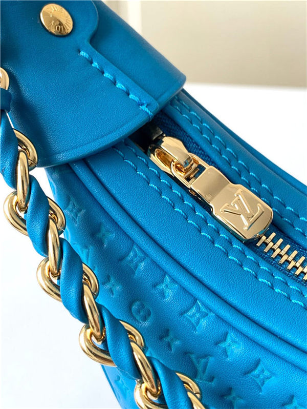 Louis Vuitton LOOP Baguette Handbag Calfskin M22593 Blue High