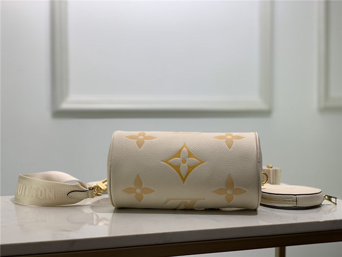 Louis Vuitton PAPILLON BB Monogram Empreinte Cream/Saffron High