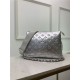 Louis Vuitton COUSSIN PM Monogram-embossed puffy lambskin Silver High