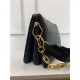 Louis Vuitton COUSSIN PM Monogram-embossed puffy lambskin Black High