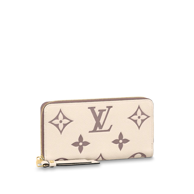 Louis Vuitton ZIPPY WALLET BICOLOR MONOGRAM EMPREINTE LEATHER High