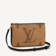 Louis Vuitton DOUBLE ZIP POCHETTE Monogram High