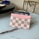 Louis Vuitton CARD HOLDER DAILY Damier Azur Pink High