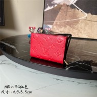 Louis Vuitton CLÉA WALLET Monogram Empreinte M80152 Red High