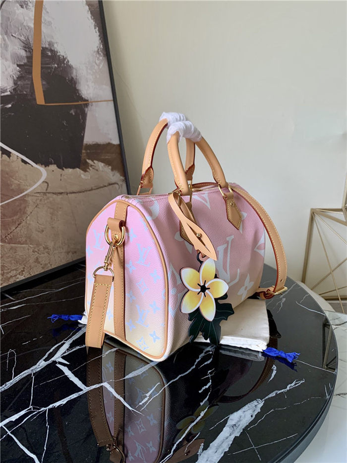 Louis Vuitton SPEEDY BANDOULIÈRE 25 Monogram Giant Pink High