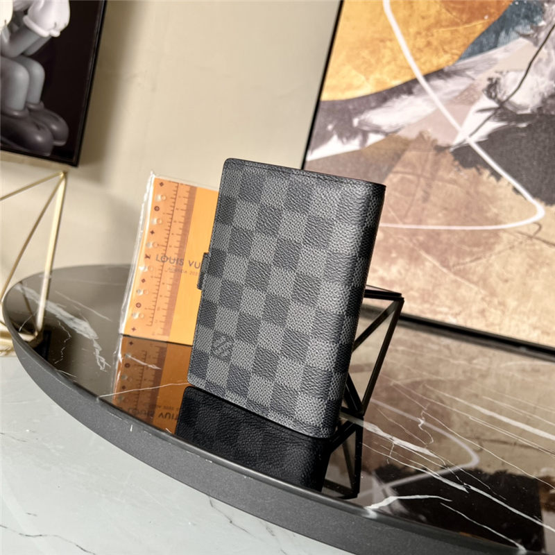 Louis Vuitton SMALL RING AGENDA COVER Damier Graphite High