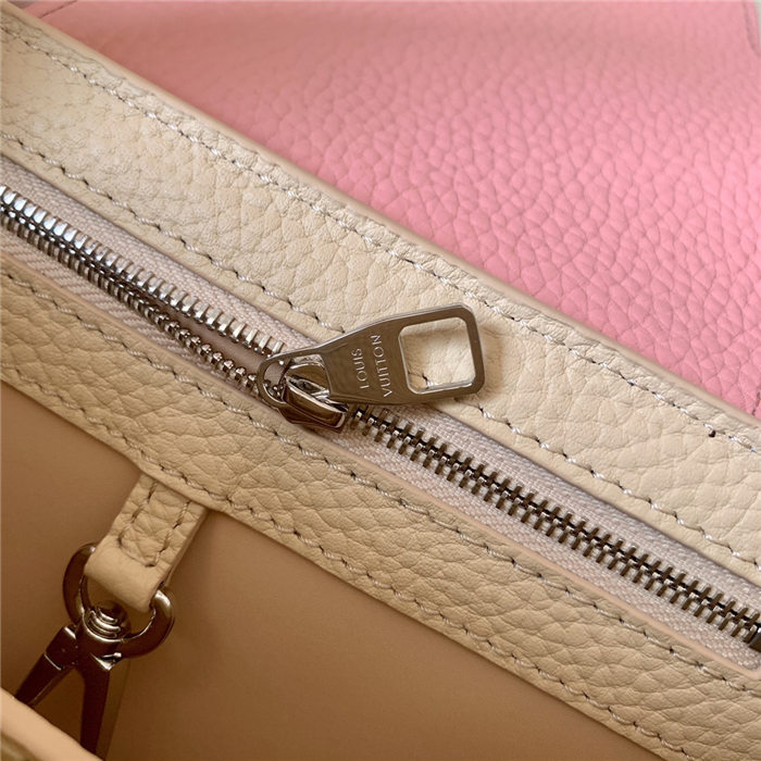 Louis Vuitton CAPUCINES BB Taurillon Beige/Pink M55910 High