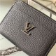 Louis Vuitton LOCKME ZIPPY COIN PURSE Calf leather Black M80099 High