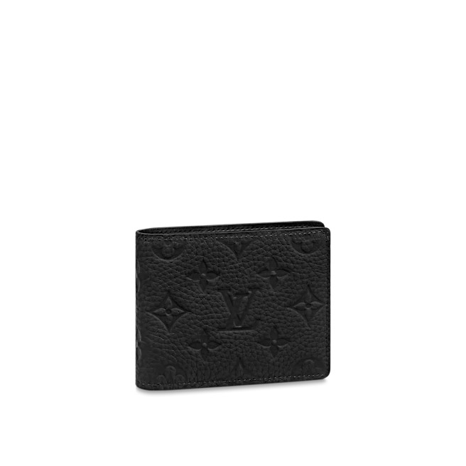 Louis Vuitton SLENDER WALLET Taurillon cowhide leather Black M69075 High