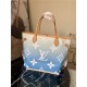 Louis Vuitton NEVERFULL MM Monogram Giant Blue M45678 High