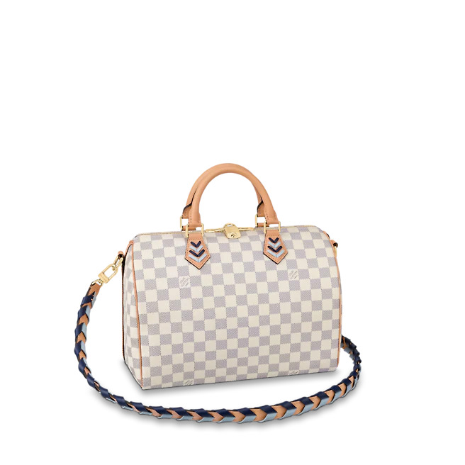 Louis Vuitton SPEEDY BANDOULIÈRE 30 Damier Azur coated canvas Blue N50054 High