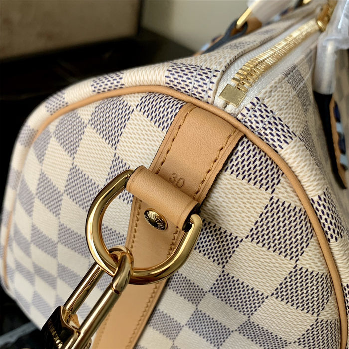 Louis Vuitton SPEEDY BANDOULIÈRE 30 Damier Azur coated canvas Blue N50054 High