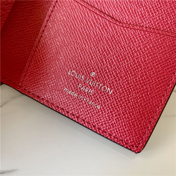 Louis Vuitton Pocket Organizer Taïgarama Red M60502 High