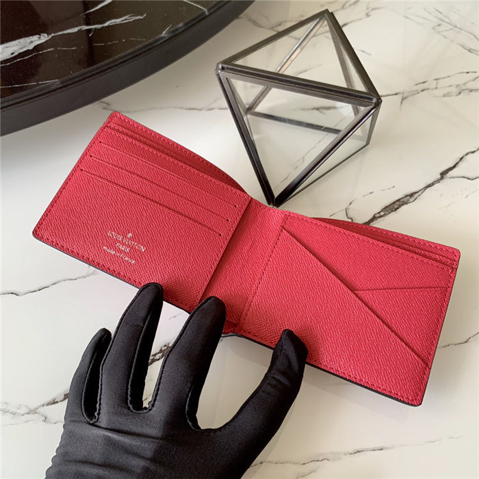 Louis Vuitton Multiple Wallet Taïgarama Red M60895 High