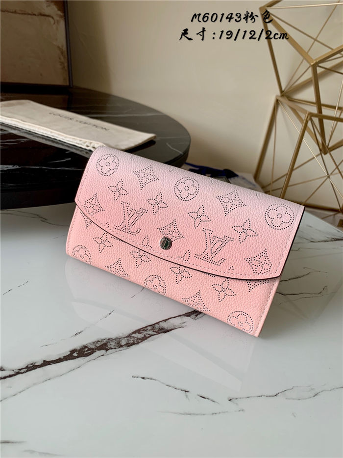 Louis Vuitton Iris Wallet Mahina Gradient Pink M60143 High