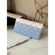 Louis Vuitton Iris Wallet Mahina Gradient Blue M60143 High