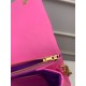 Louis Vuitton POCHETTE COUSSIN Monogram-embossed lambskin Pink/Purple M80745 High