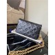 Louis Vuitton POCHETTE COUSSIN Monogram-embossed lambskin Black M80742 High