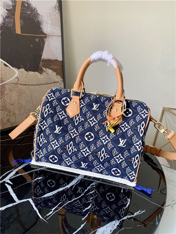 Louis Vuitton SINCE 1854 SPEEDY BANDOULIÈRE 25 Blue M57400 High