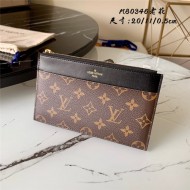 Louis Vuitton SLIM PURSE Monogram Black M80348 High