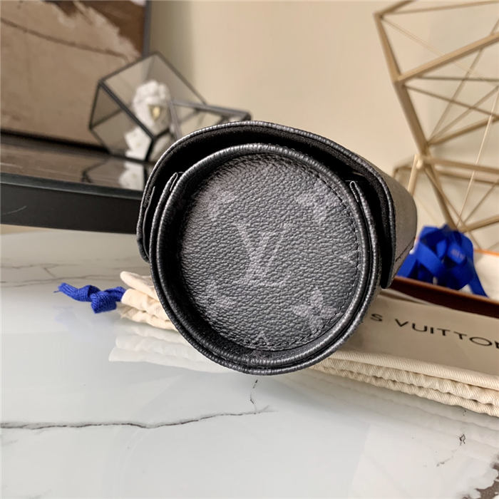 Louis Vuitton 3 WATCH CASE Monogram Eclipse M43385 High