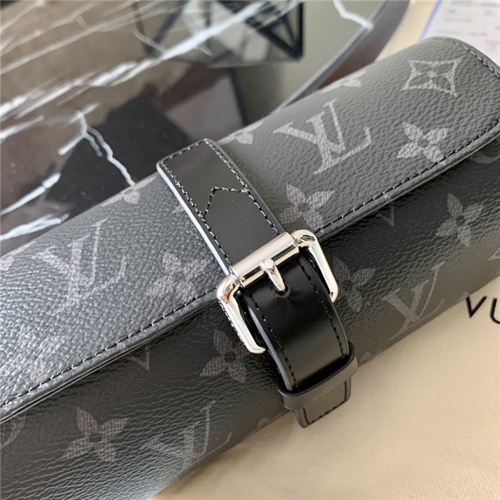 Louis Vuitton 3 WATCH CASE Monogram Eclipse M43385 High