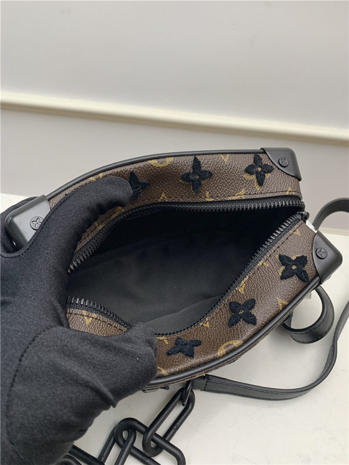 Louis Vuitton Mini Soft Trunk Embroidered Monogram Tuffetage Noir coated canvas M68970 High