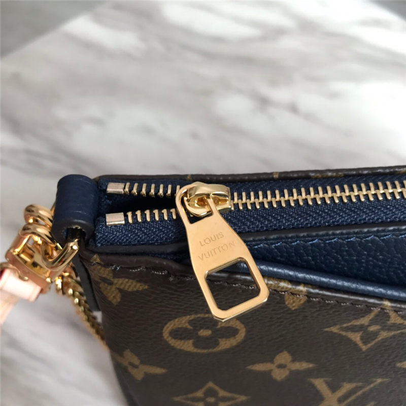 Louis Vuitton PALLAS CLUTH Monogram Navy M44058 High