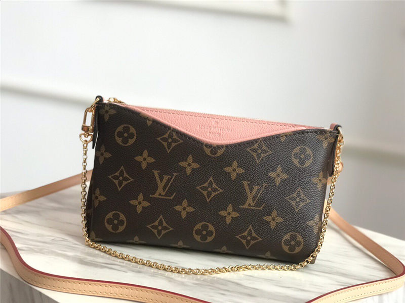 Louis Vuitton PALLAS CLUTH Monogram Pink M44037 High