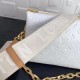 Louis Vuitton COUSSIN PM Monogram-embossed puffy lambskin White M57790 High