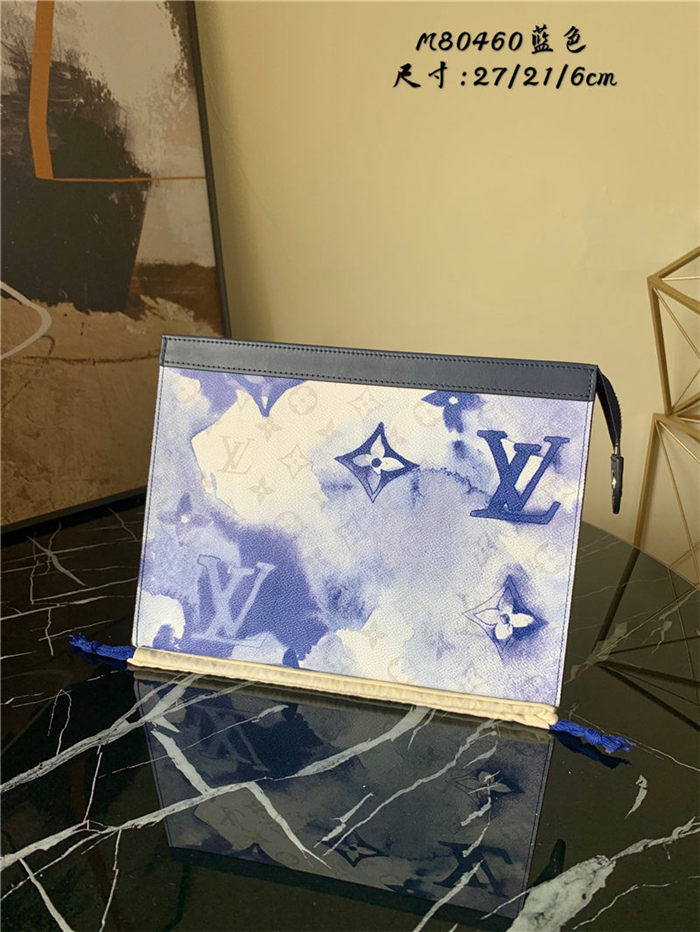 Louis Vuitton POCHETTE VOYAGE MM Monogram Watercolor Multico coated canvas Blue M80460 High