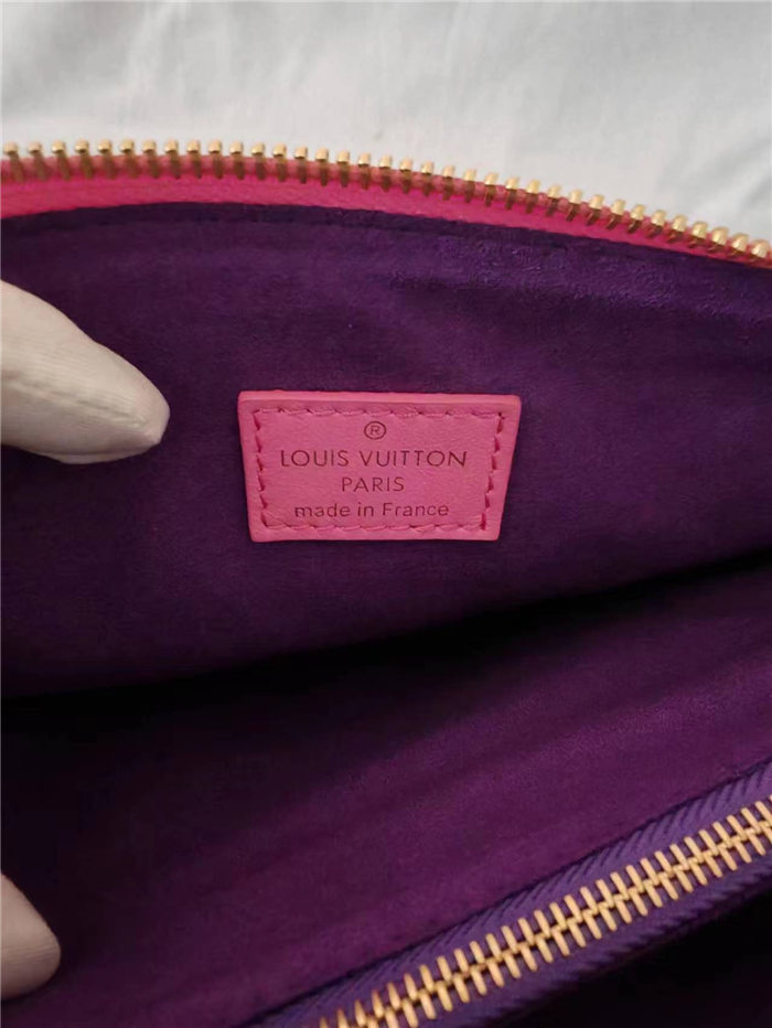 Louis Vuitton COUSSIN PM Monogram-embossed puffy lambskin Pink/Purple M58626 High