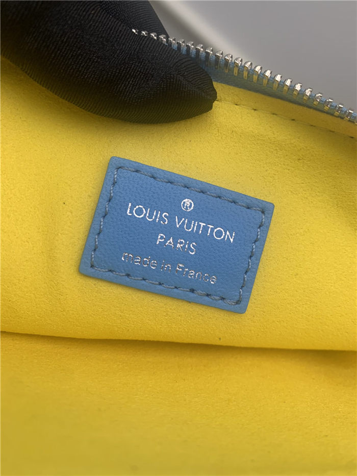 Louis Vuitton COUSSIN PM Monogram-embossed puffy lambskin Blue/Yellow M57790 High