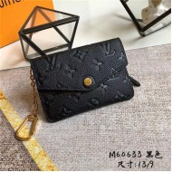 Louis Vuitton KEY POUCH Monogram Empreinte Black M60633 High