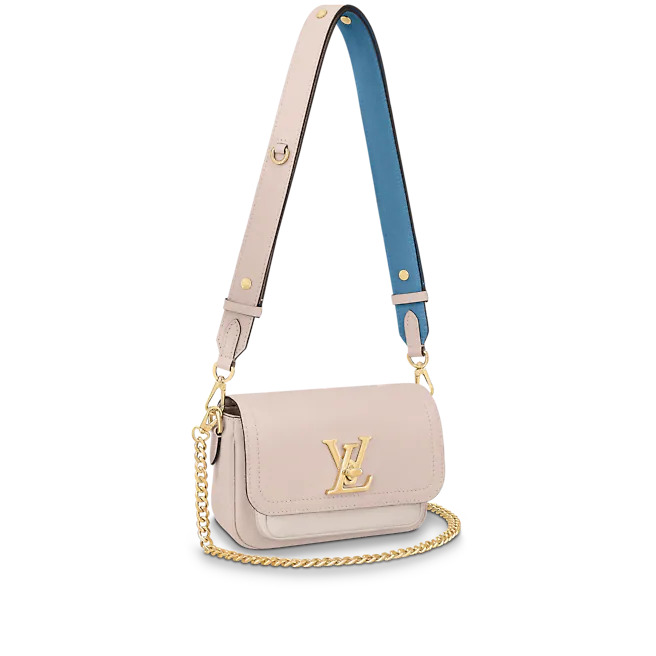 Louis Vuitton LOCKME TENDER Grained calf leather Greige M58554 High