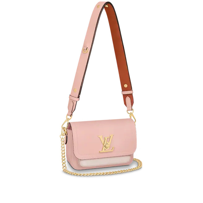 Louis Vuitton LOCKME TENDER Grained calf leather Rosewater Pink M58555 High