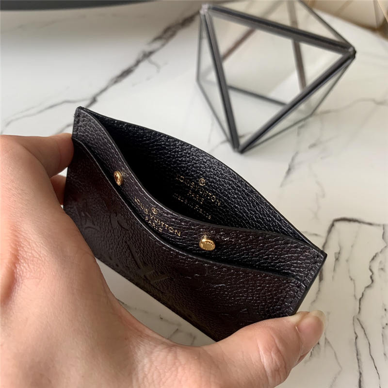 Louis Vuitton CARD HOLDER Monogram Empreinte Black M69171 High