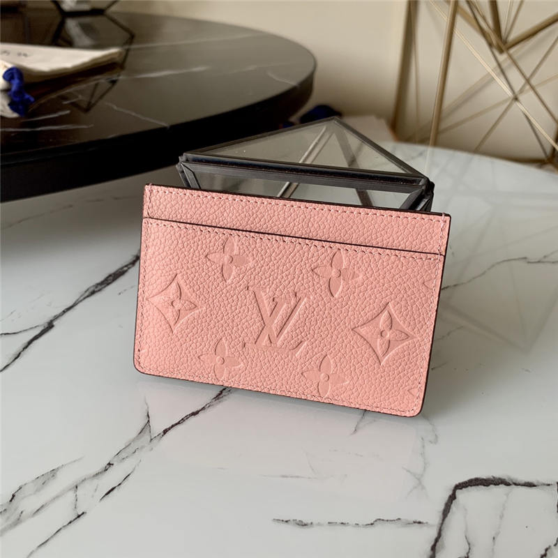 Louis Vuitton CARD HOLDER Monogram Empreinte Pink M69174 High