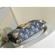 Louis Vuitton PETITE MALLE Monogram Denim Blue M59717 High