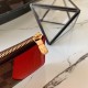 Louis Vuitton CARD HOLDER RECTO VERSO Damier Ebene Red N60406 High