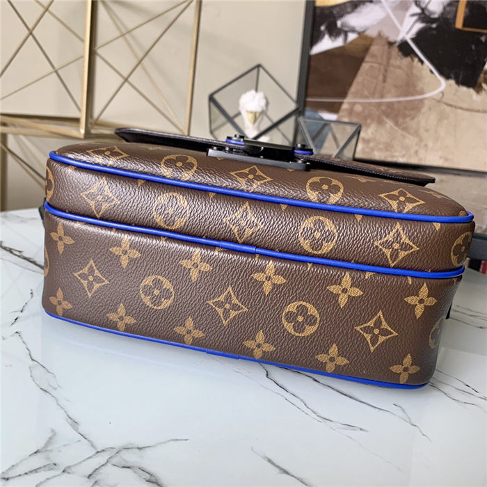 Louis Vuitton S LOCK MESSENGER Monogram Blue M45863 High