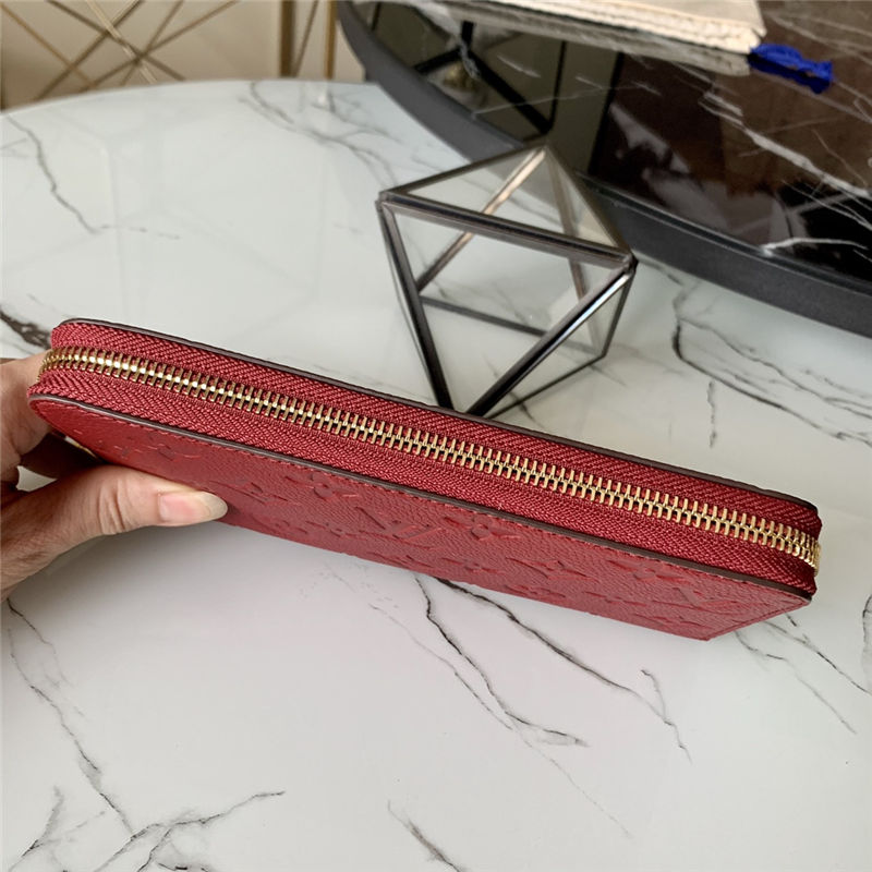 Louis Vuitton ZIPPY WALLET Monogram Empreinte Scarlet M63691 High