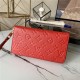 Louis Vuitton ZIPPY WALLET Monogram Empreinte Red M61865 High