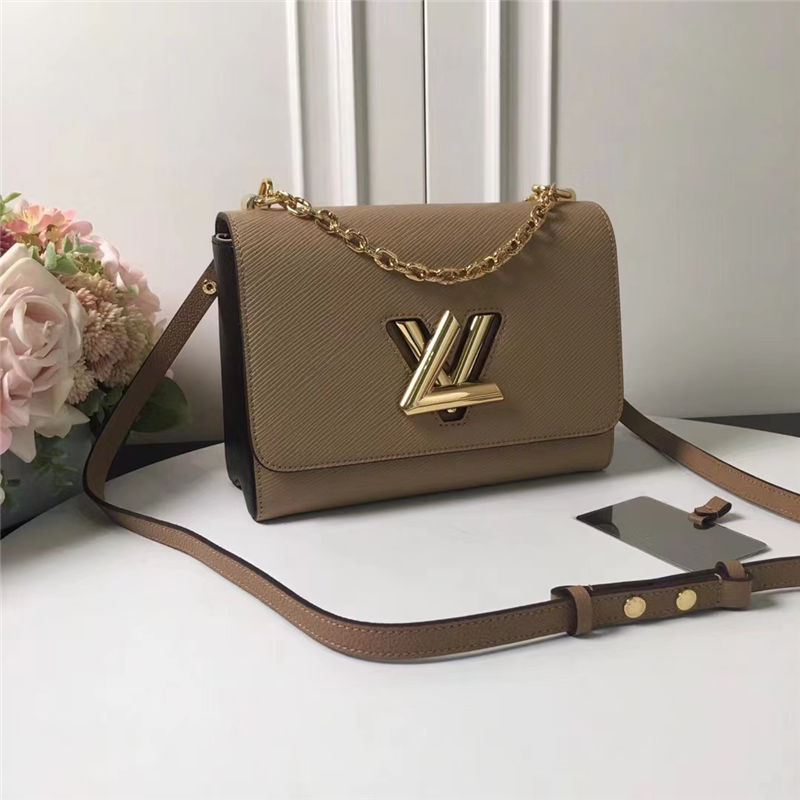 Louis Vuitton TWIST MM Epi grained cowhide leather M51884 Camel High