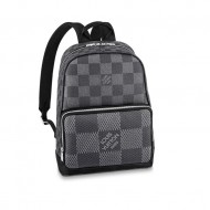 Louis Vuitton CAMPUS BACKPACK Damier Graphite 3D coated canvas Grey N50009 High