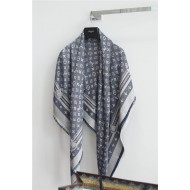 Louis Vuitton MONOGRAM SHAWL Silk/Wool DENIM Studdy High